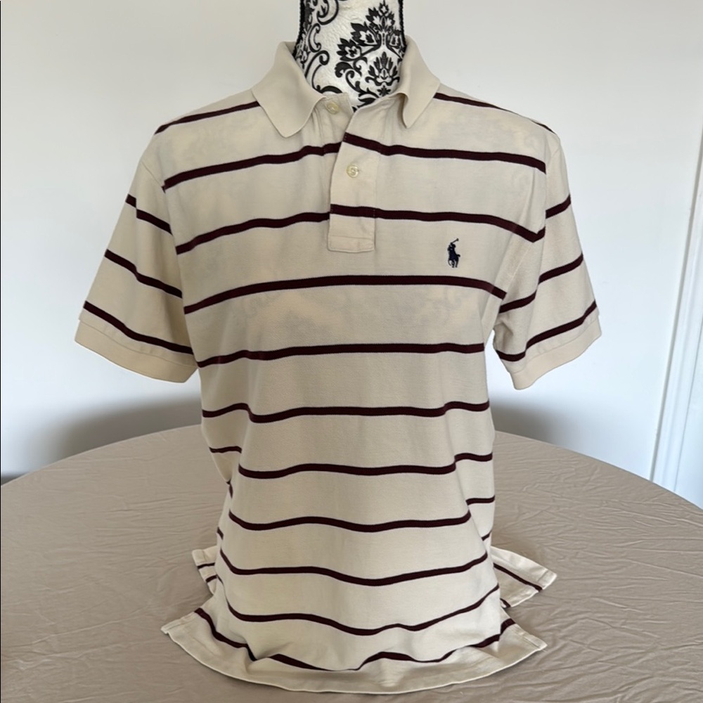 Polo by Ralph Lauren Classic Cream and Black Polo Shirt